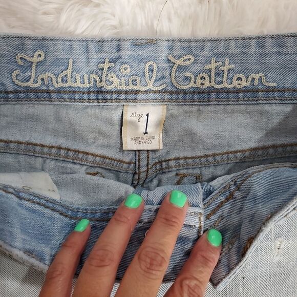 Industrial cotton Denim Mini skirt   - Picture 3 of 3